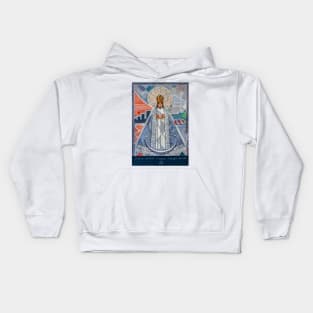 Painting of Virgin of the Oak / Virgen del Roble Kids Hoodie